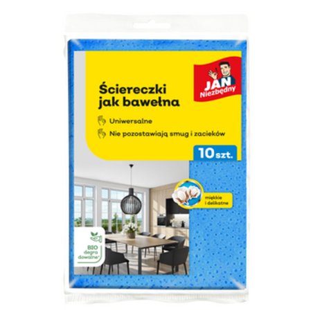 Jan Niezbędny Ściereczki uniwersalne jak bawełna 10 sztuk